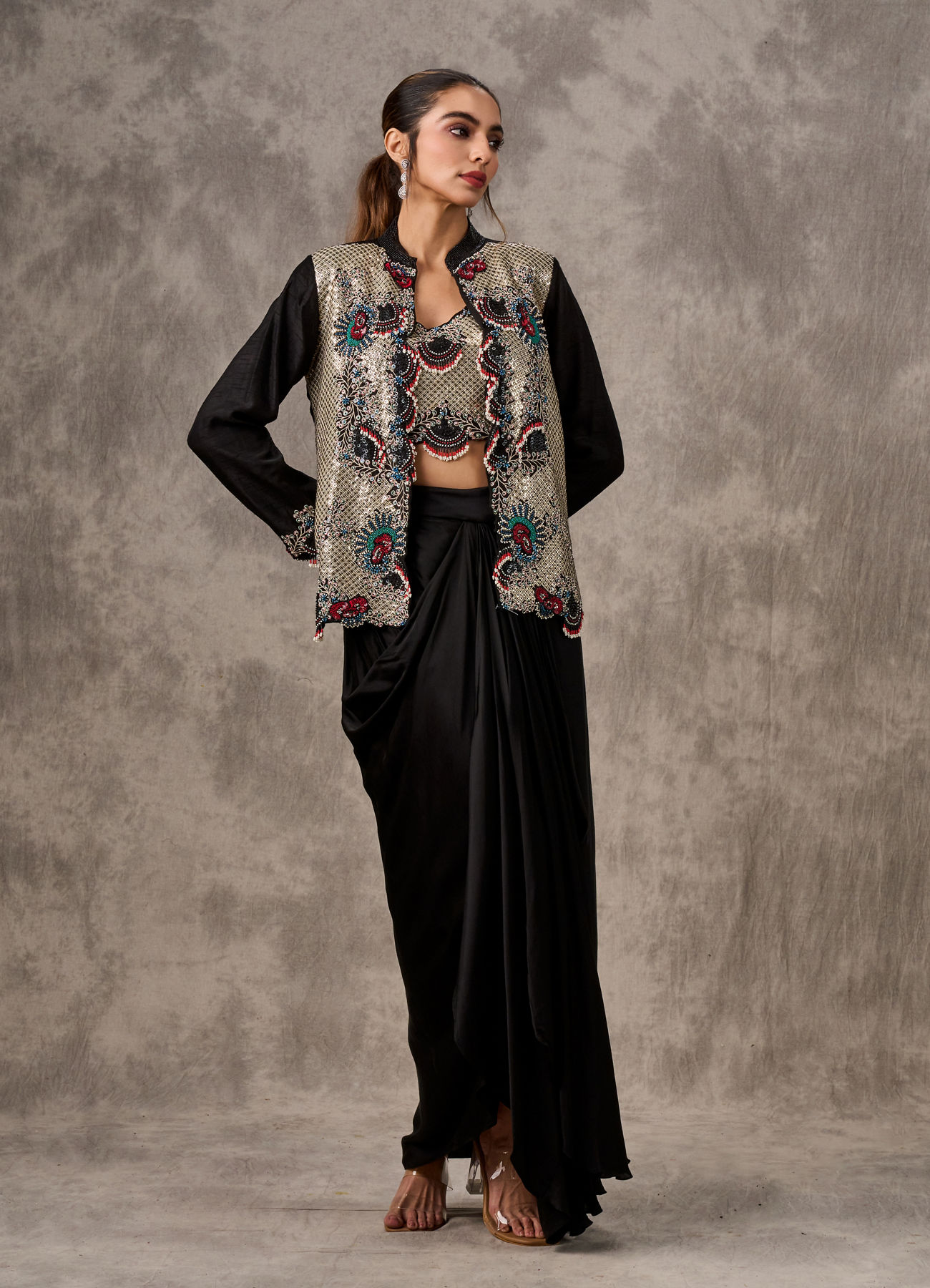 open lace back dress Plus Size Shimmer Long Dress for Women Online