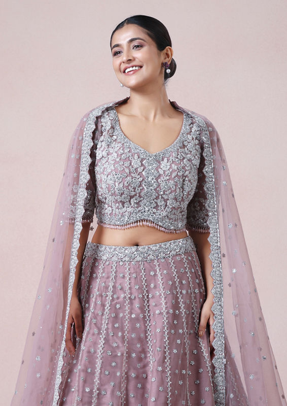 Twamev Women Regal Purple Dream Lehenga