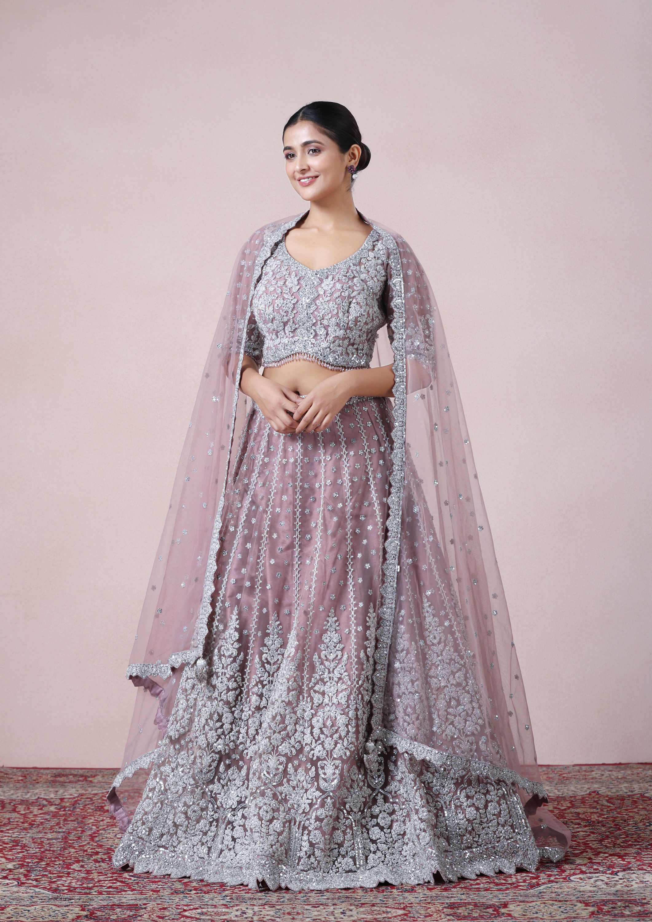 Twamev Women Regal Purple Dream Lehenga