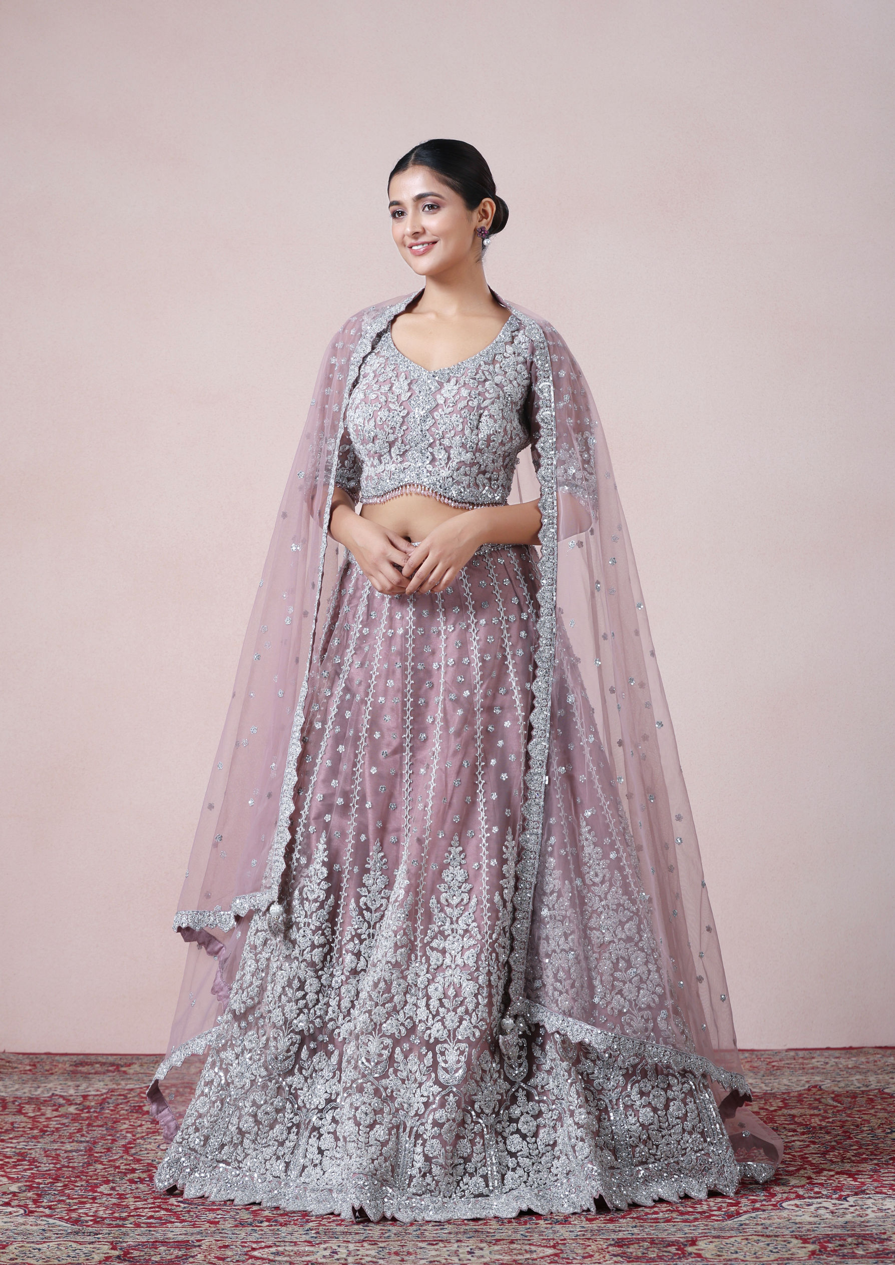 Twamev Women Regal Purple Dream Lehenga