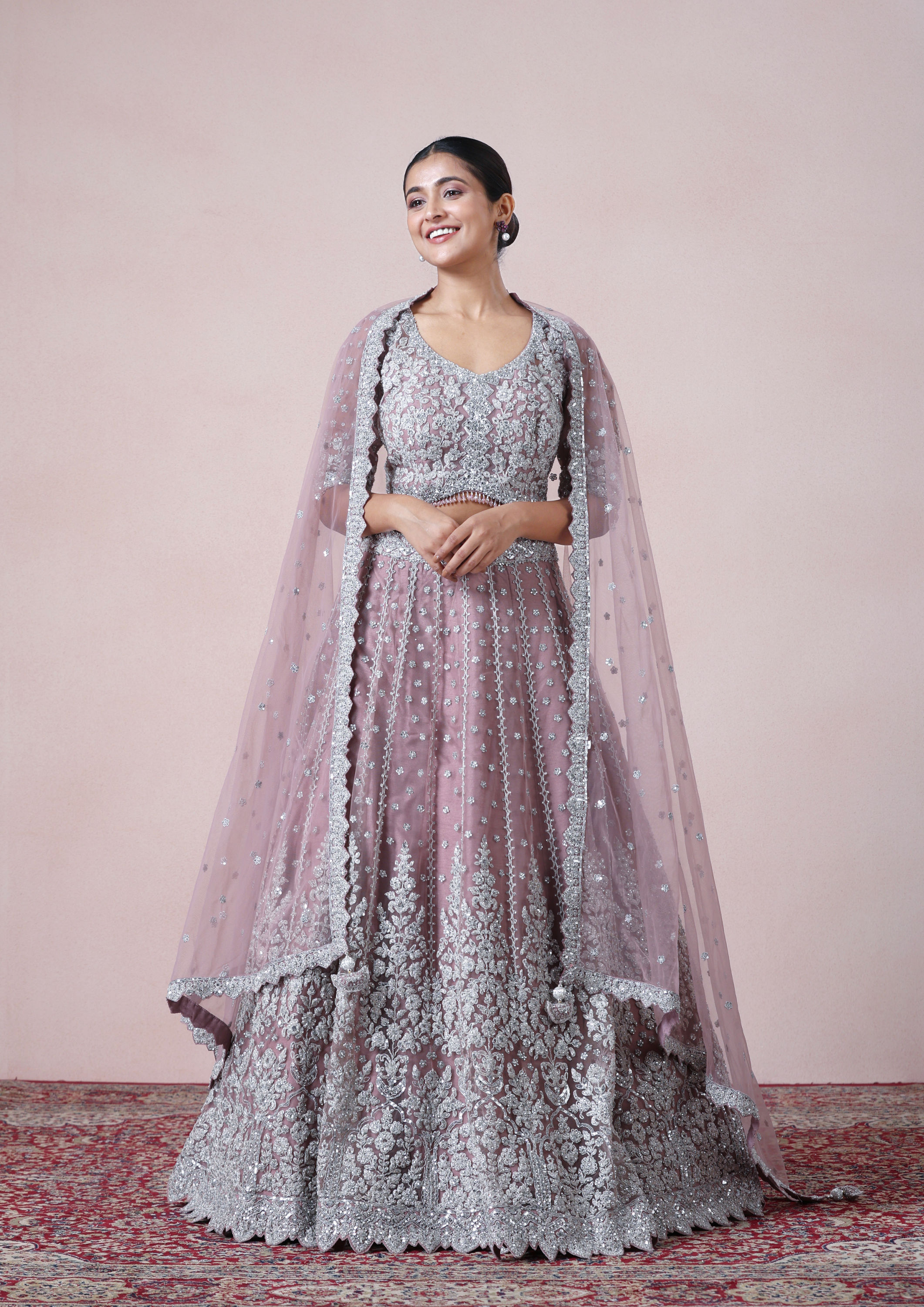 Twamev Women Regal Purple Dream Lehenga