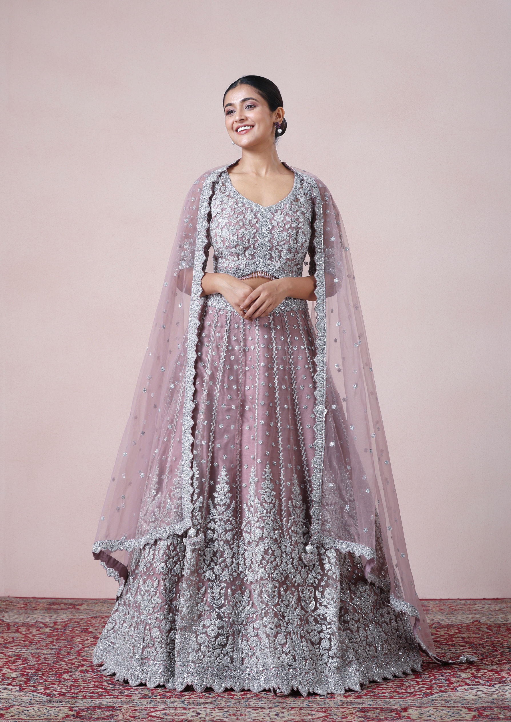 Twamev Women Regal Purple Dream Lehenga