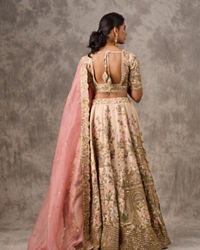 Twamev Women Radiant Cream Bridal Lehenga