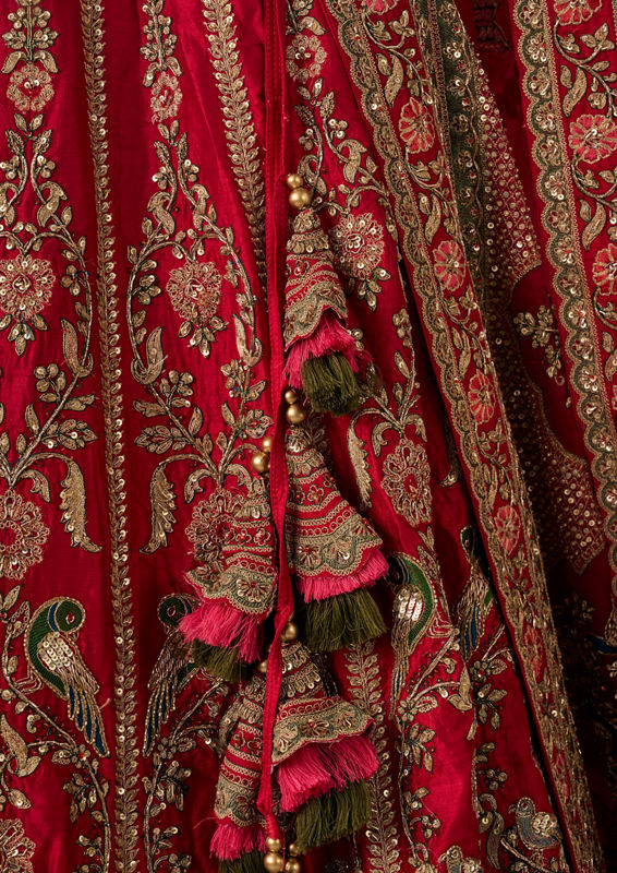 Twamev Women Scarlet Radiance Lehenga