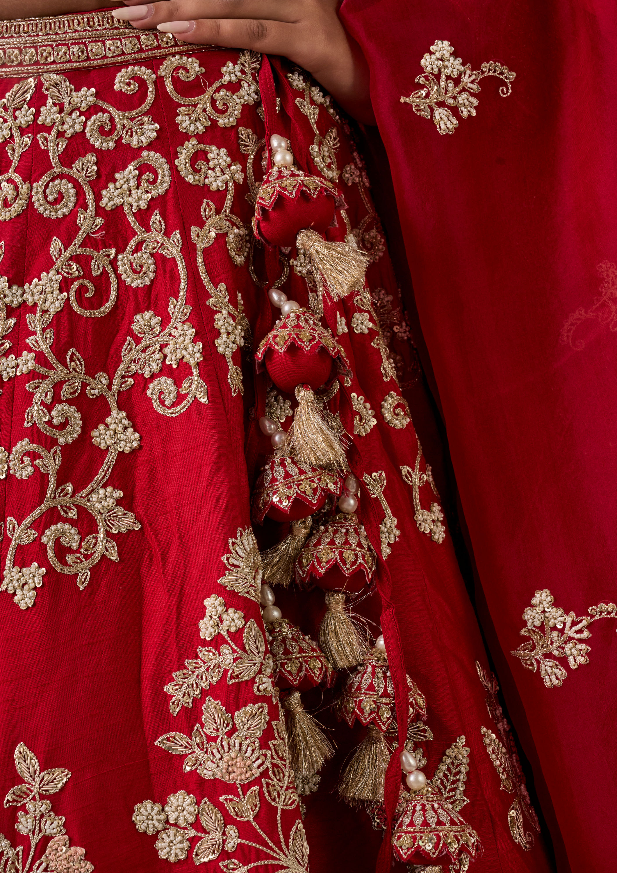 Twamev Women Rani Pink Festive Bridal Lehenga
