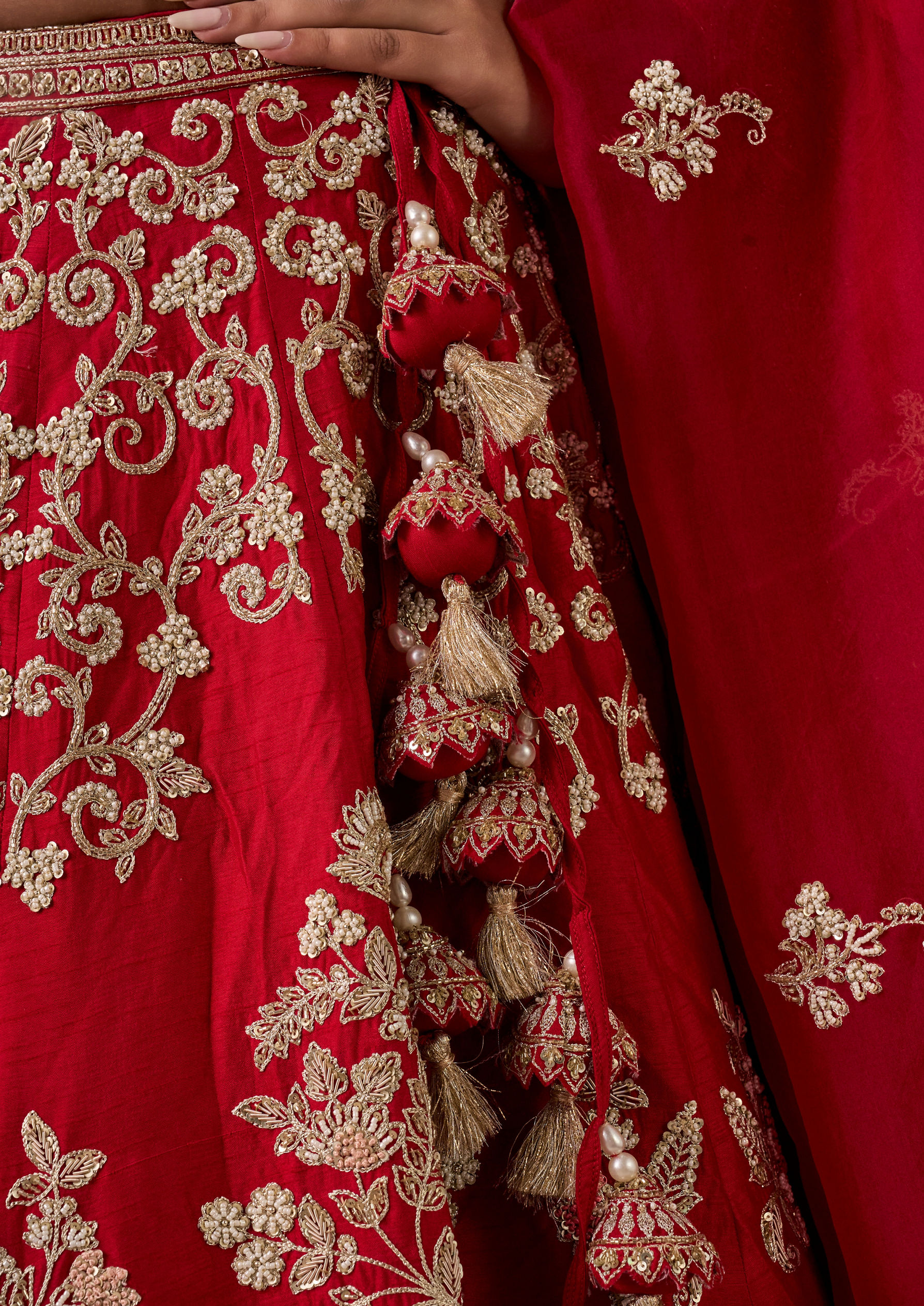 Twamev Women Rani Pink Festive Bridal Lehenga