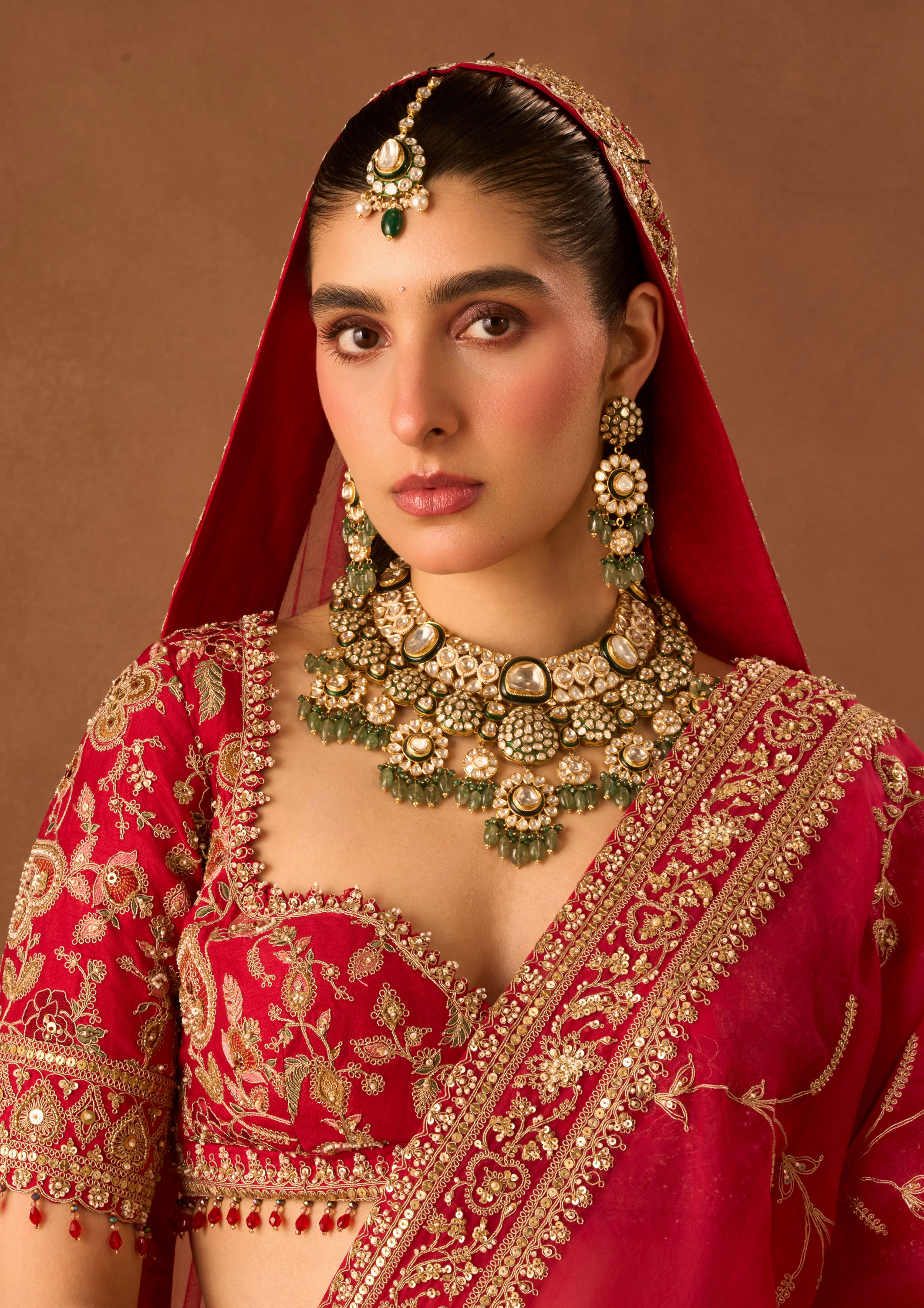 Twamev Women Red Art Silk Lehenga with Embroidery