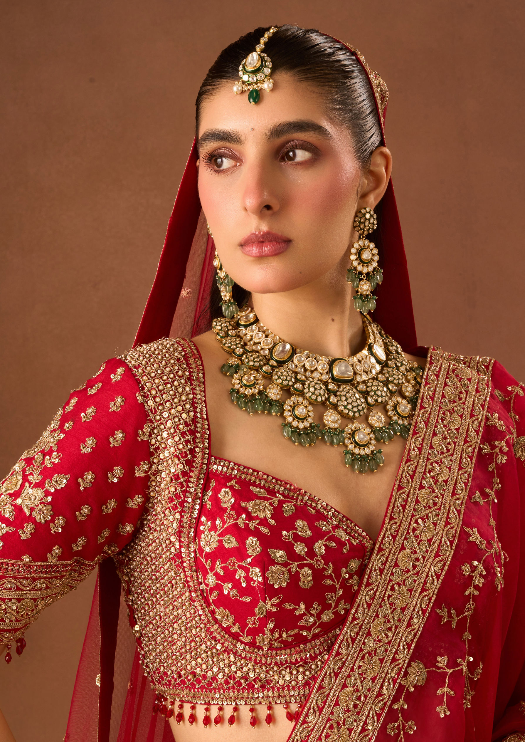 Twamev Women Red Art Silk Lehenga with Embroidery