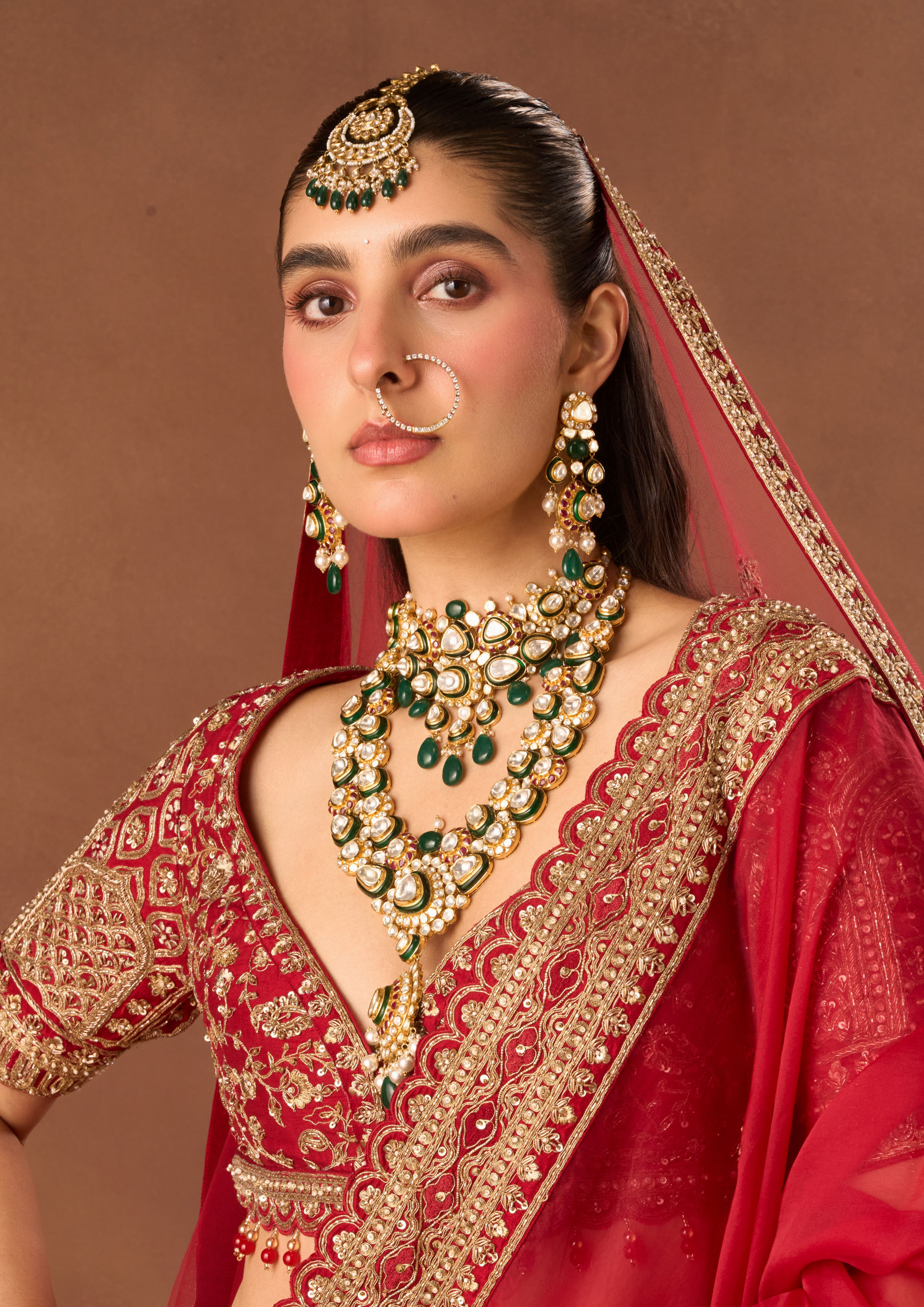 Twamev Women Red Art Silk Lehenga with Embroidery