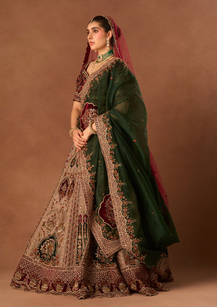 Twamev Women Grey Art Silk Lehenga with Embroidery
