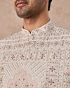 Manyavar Men White Sherwani Majesty