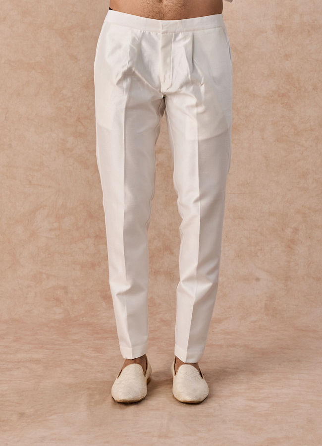 Manyavar Men White Sherwani Majesty