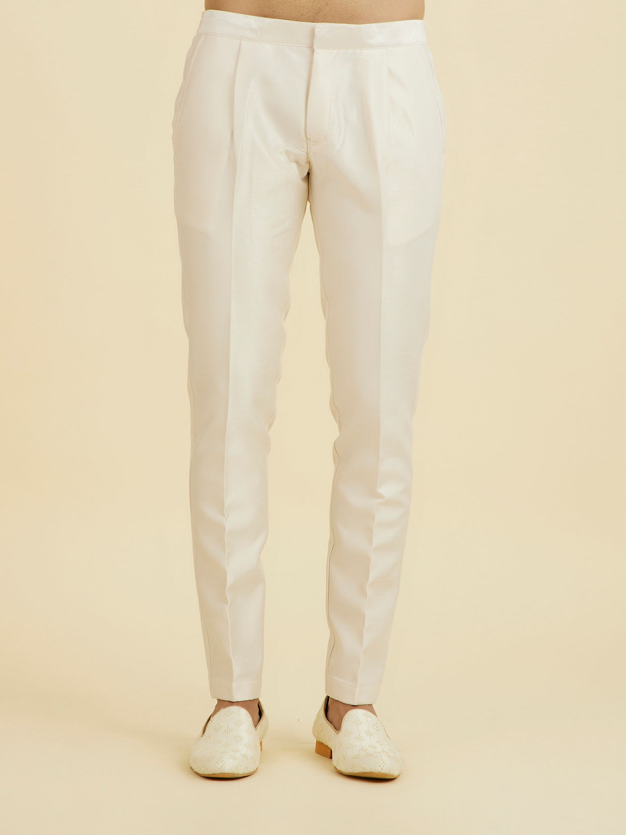 Manyavar Men Champagne Splendor Open Sherwani