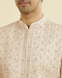 Manyavar Men Champagne Regal Open Sherwani