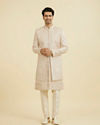 Manyavar Men Champagne Regal Open Sherwani