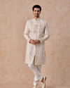 Manyavar Men Imperial White Elegance Sherwani