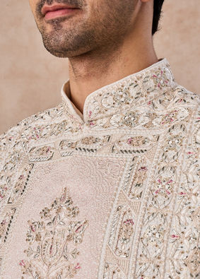 Manyavar Men Imperial White Elegance Sherwani