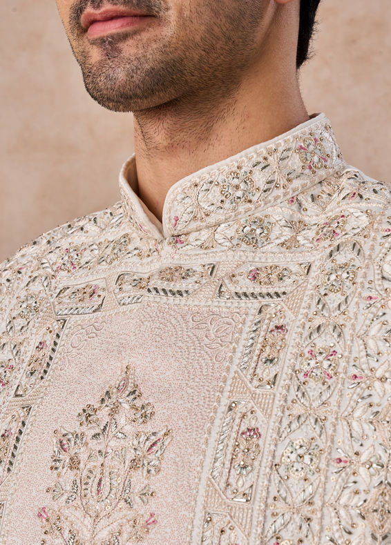 Manyavar Men Imperial White Elegance Sherwani