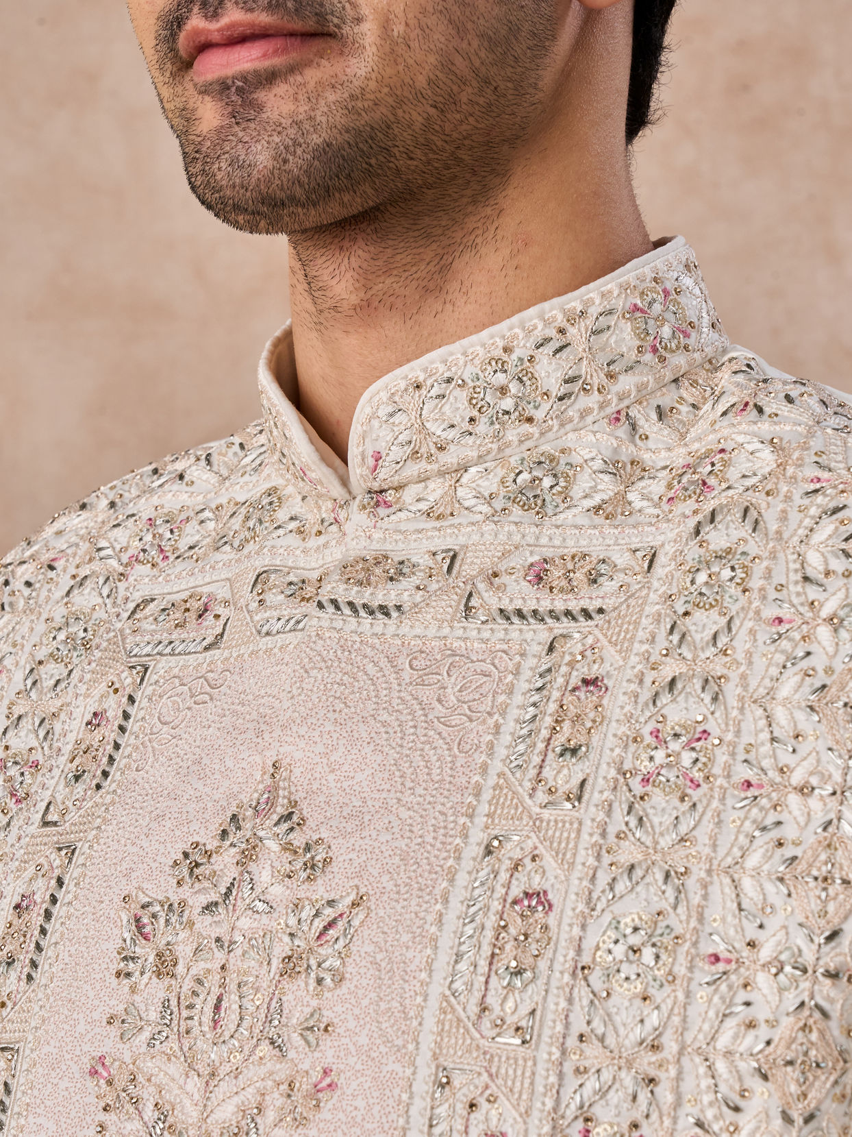 Manyavar Men Imperial White Elegance Sherwani