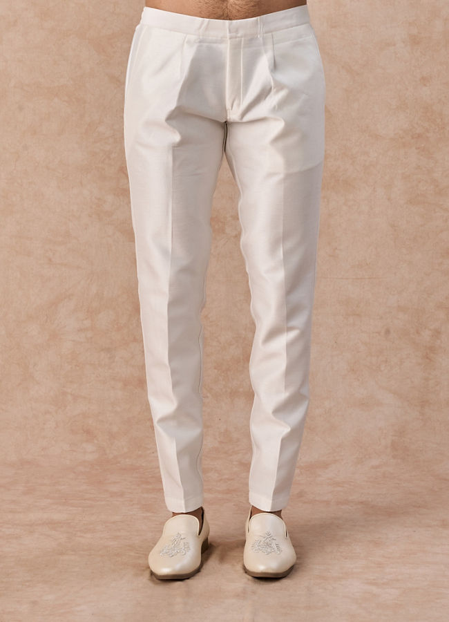 Manyavar Men Imperial White Elegance Sherwani