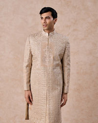 Manyavar Men Beige Opulence Sherwani