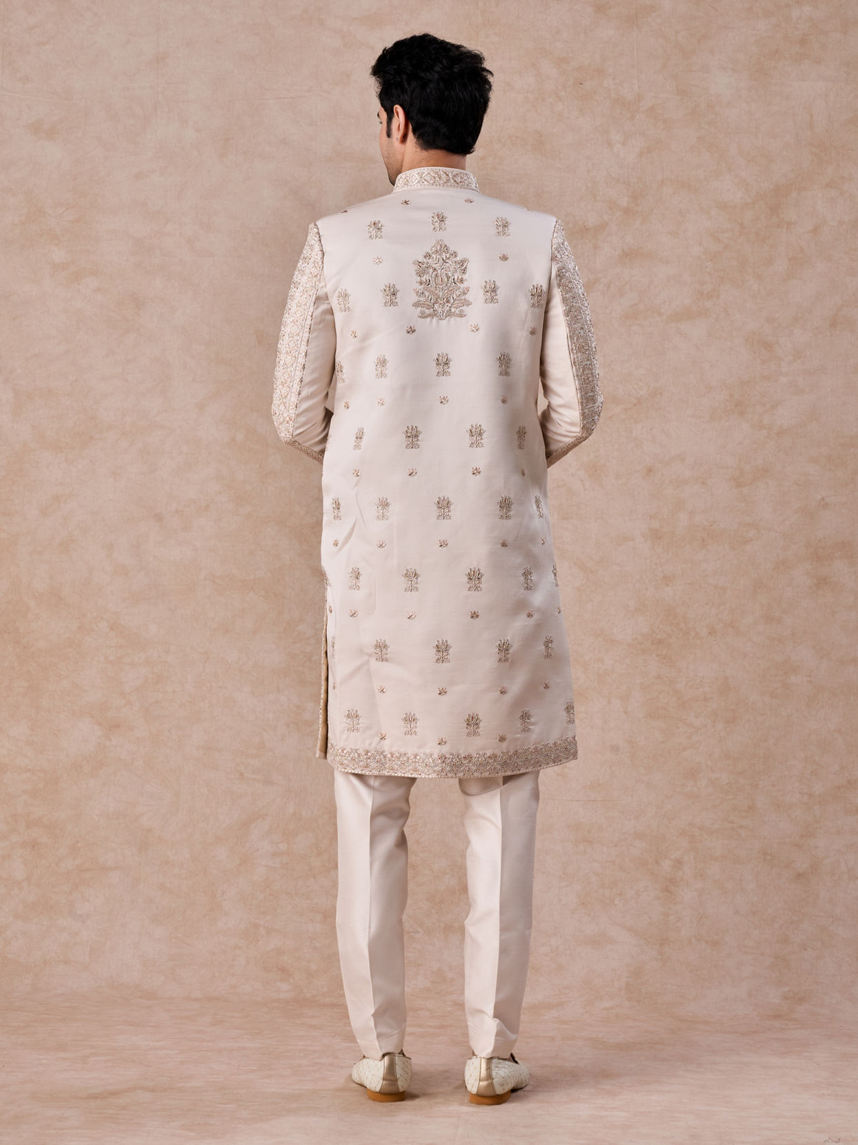 Manyavar Men Champagne Splendor Sherwani