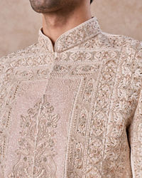 Manyavar Men Champagne Splendor Sherwani
