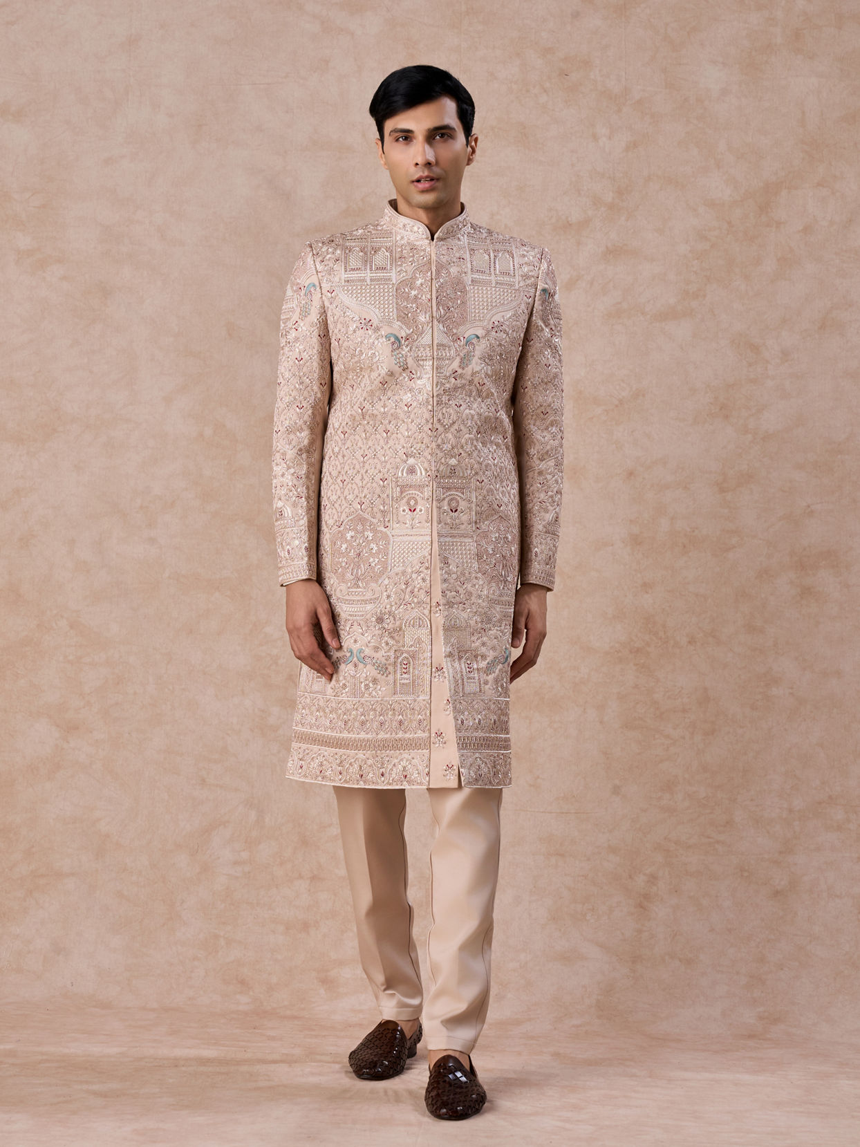 Manyavar Men Champagne Elegance Sherwani
