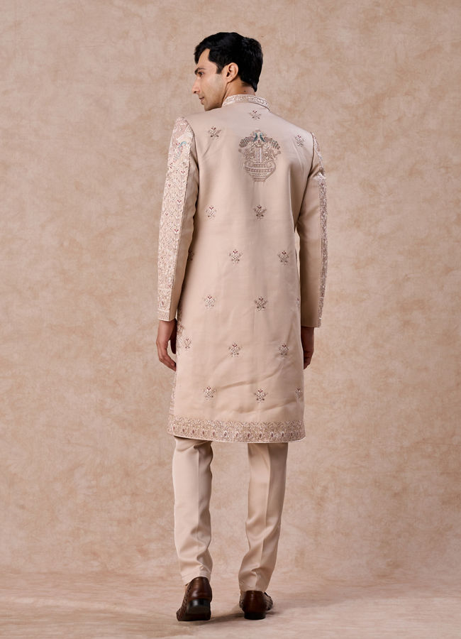 Manyavar Men Champagne Elegance Sherwani