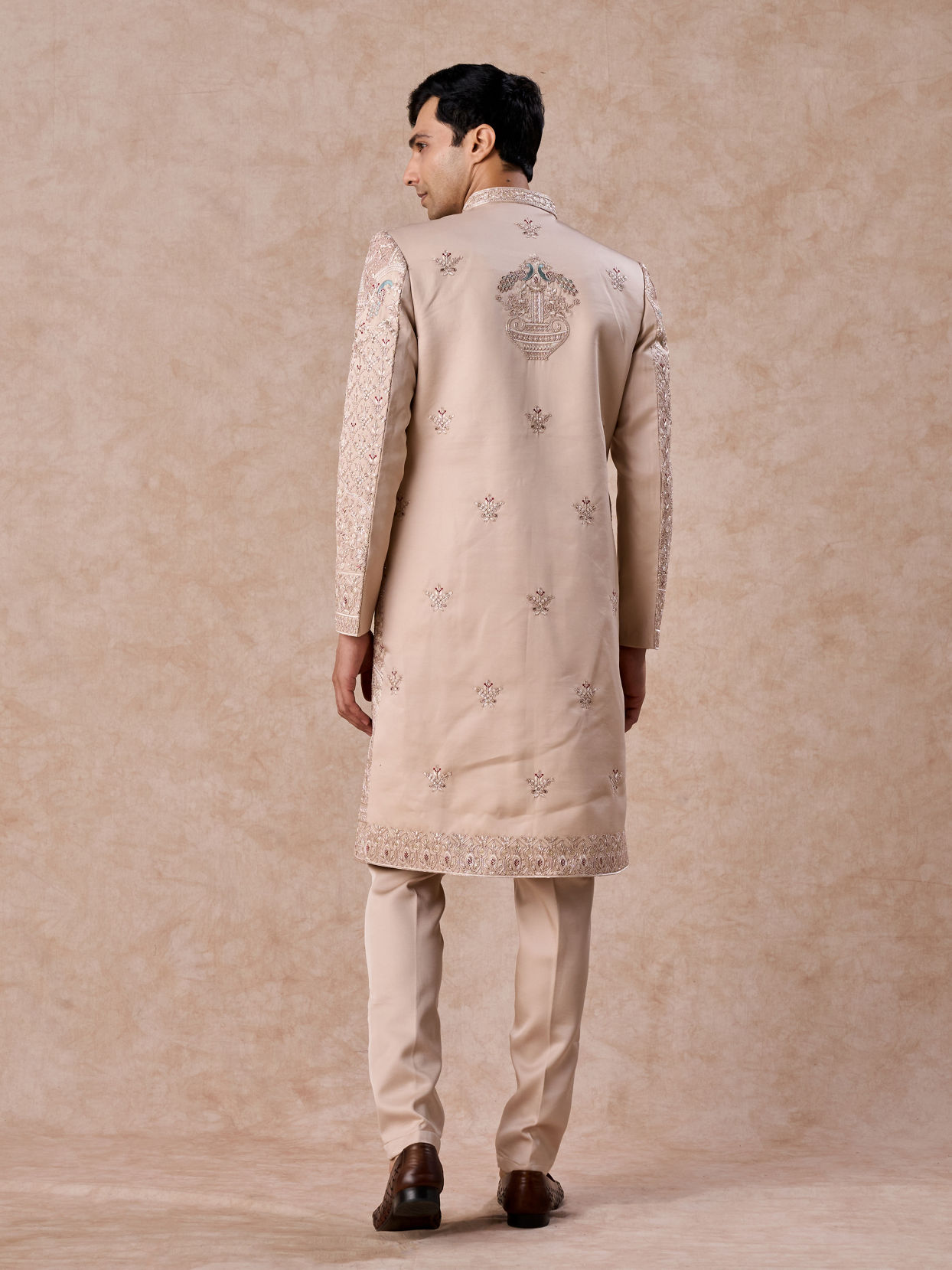 Manyavar Men Champagne Elegance Sherwani