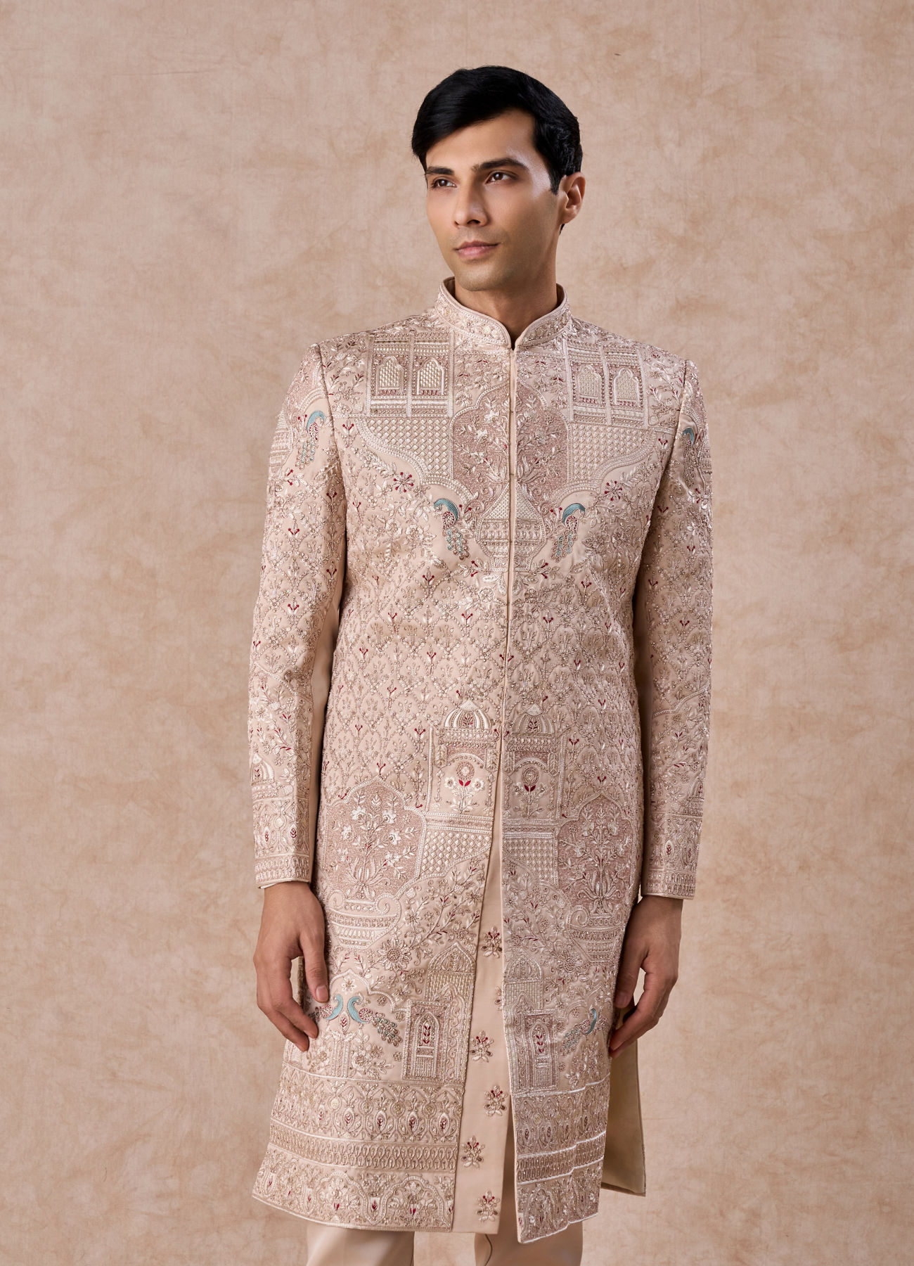 Manyavar Men Champagne Elegance Sherwani