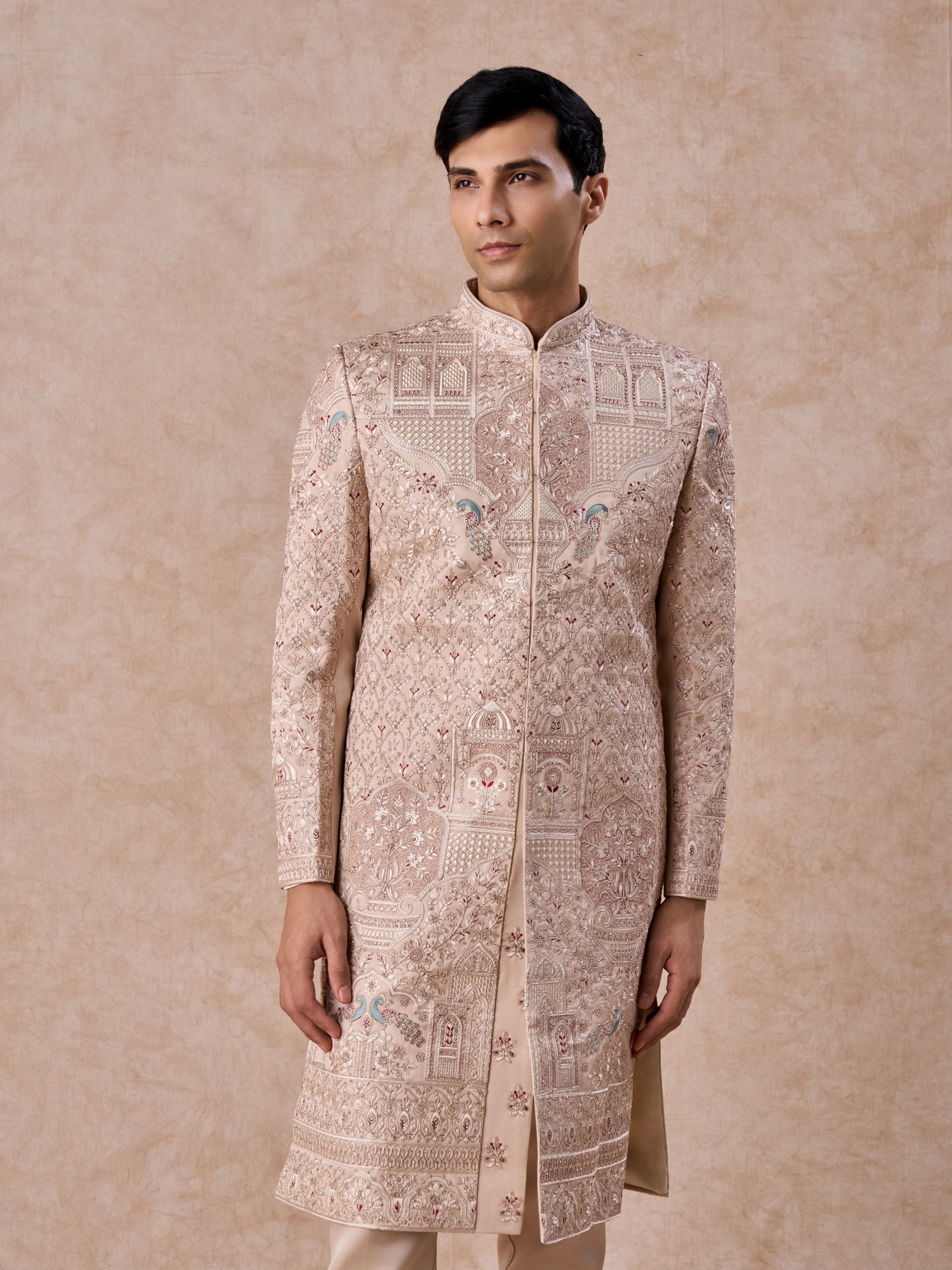 Manyavar Men Champagne Elegance Sherwani
