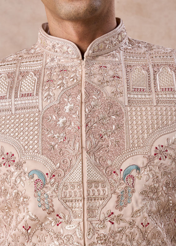 Manyavar Men Champagne Elegance Sherwani