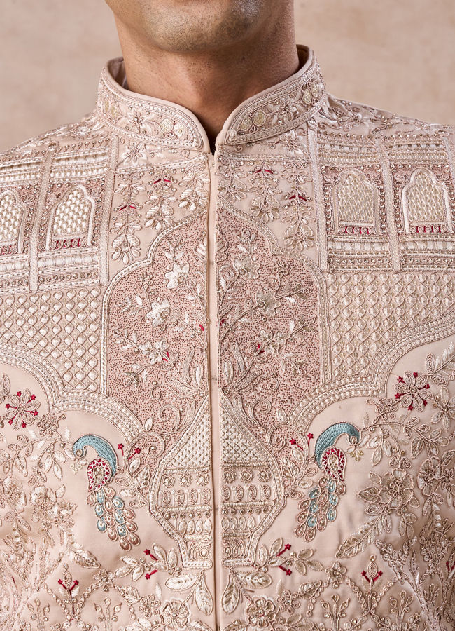 Manyavar Men Champagne Elegance Sherwani