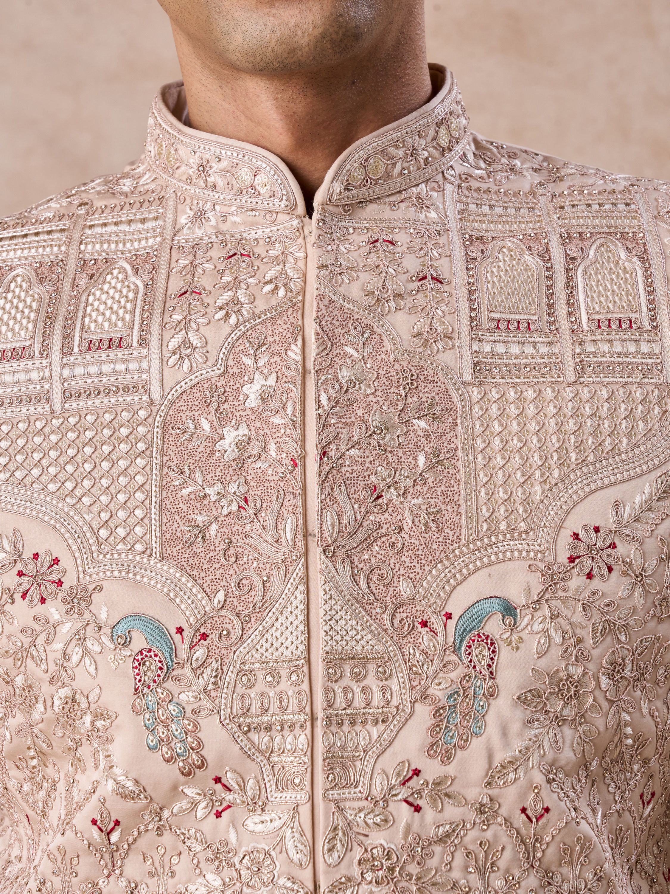 Manyavar Men Champagne Elegance Sherwani