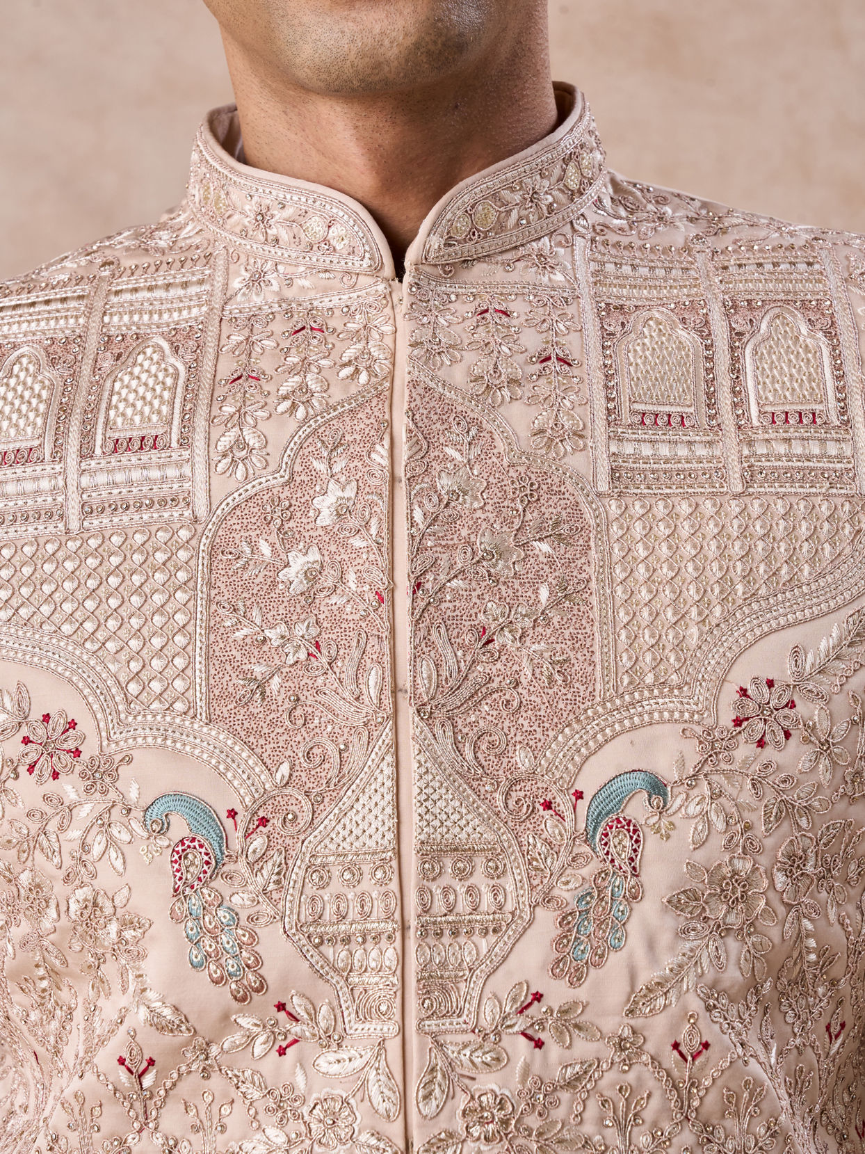 Manyavar Men Champagne Elegance Sherwani