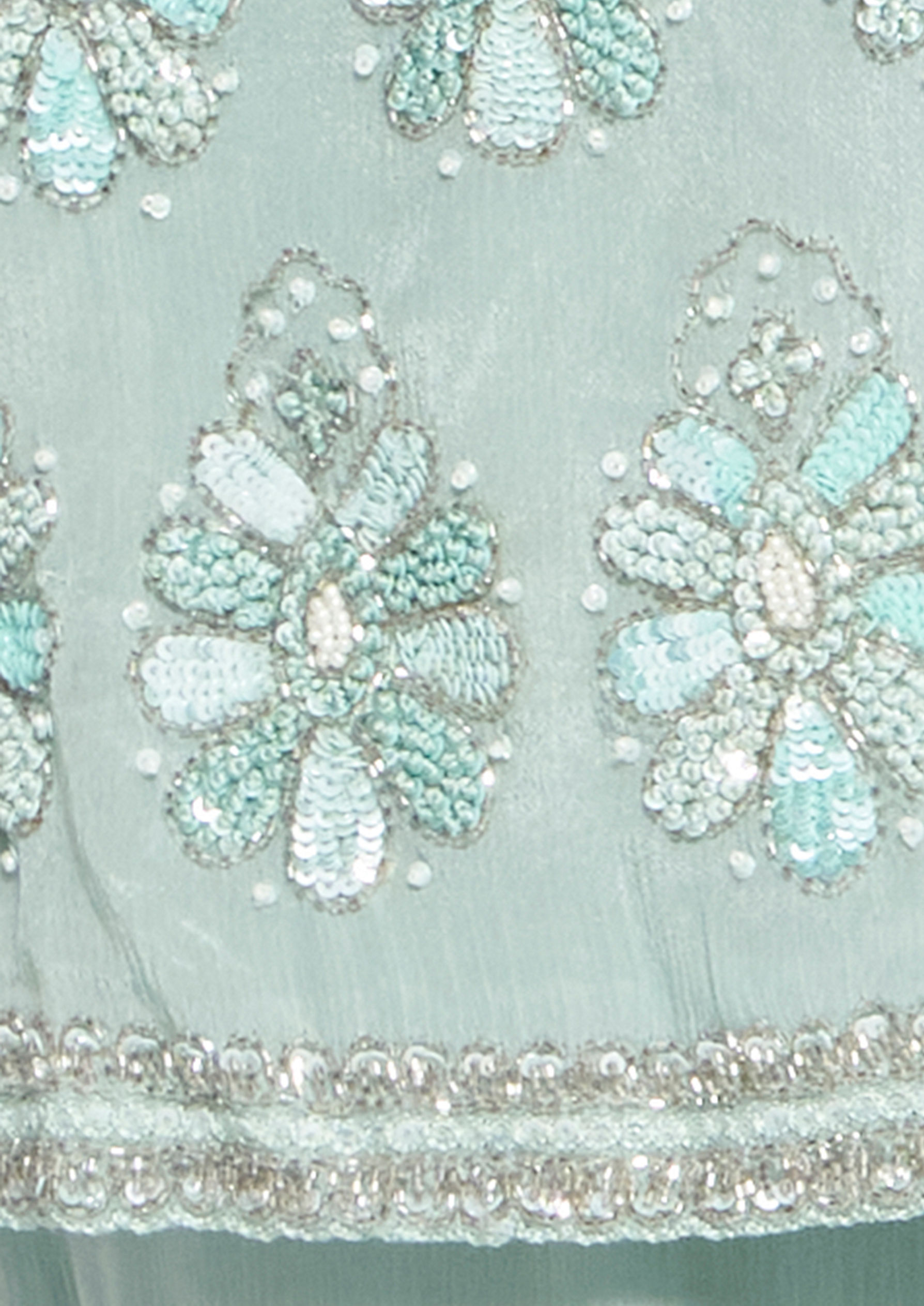 Twamev Women Elegant Light Blue Stitched Suit