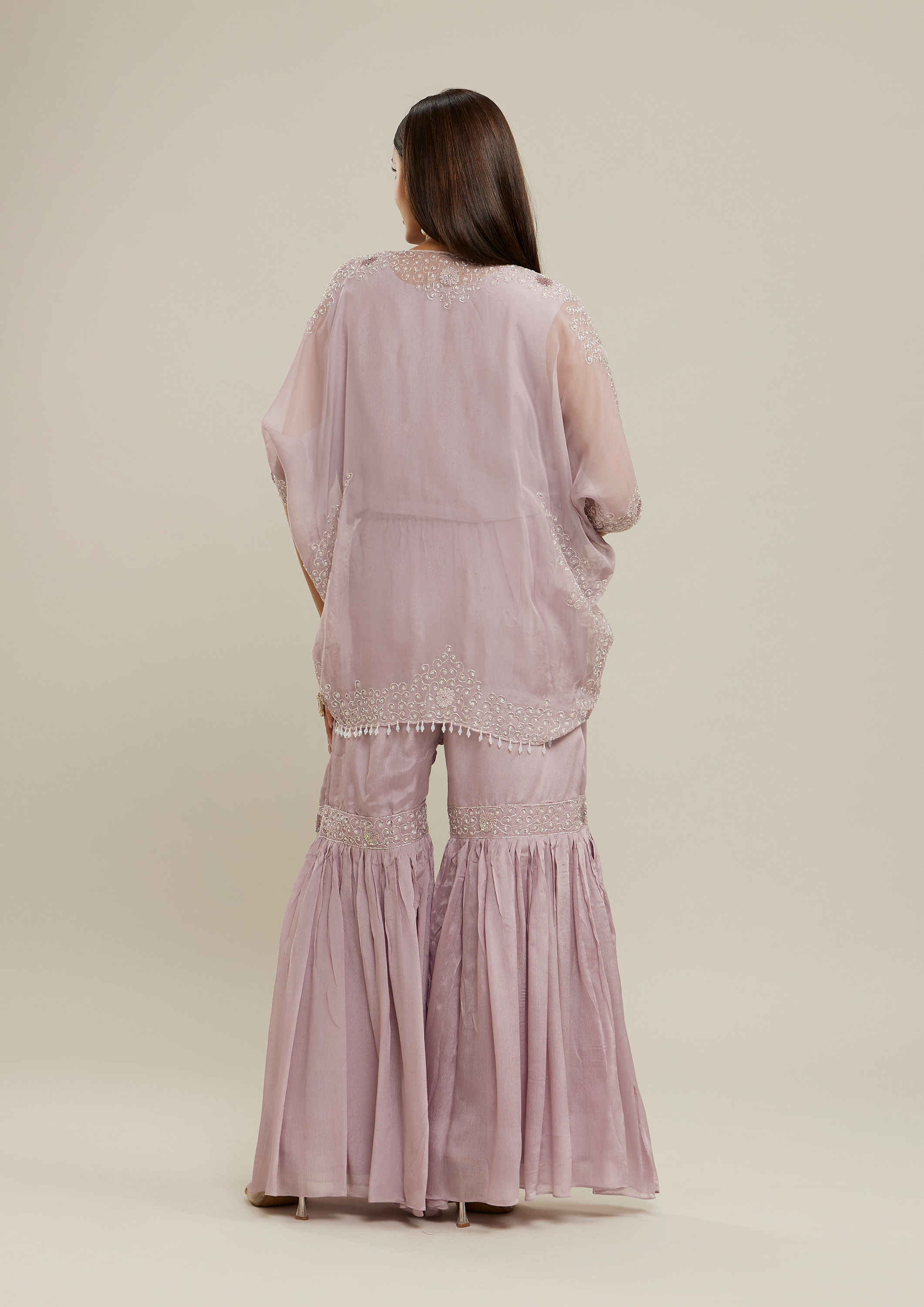 Twamev Women Royal Purple Rhapsody Stitched Suit