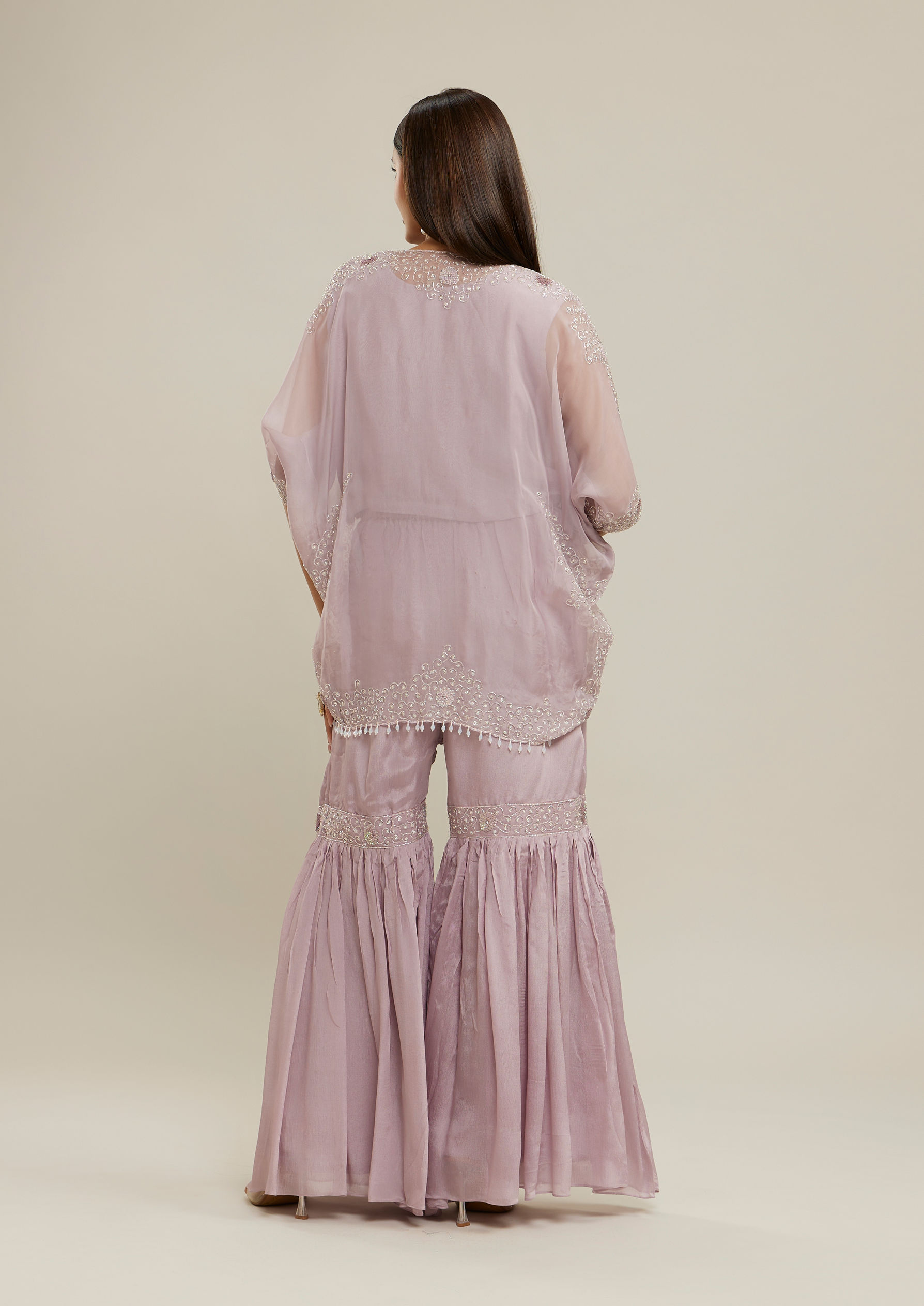 Twamev Women Royal Purple Rhapsody Stitched Suit