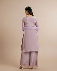 Twamev Women Elegant Purple Celebration Stitched Suit