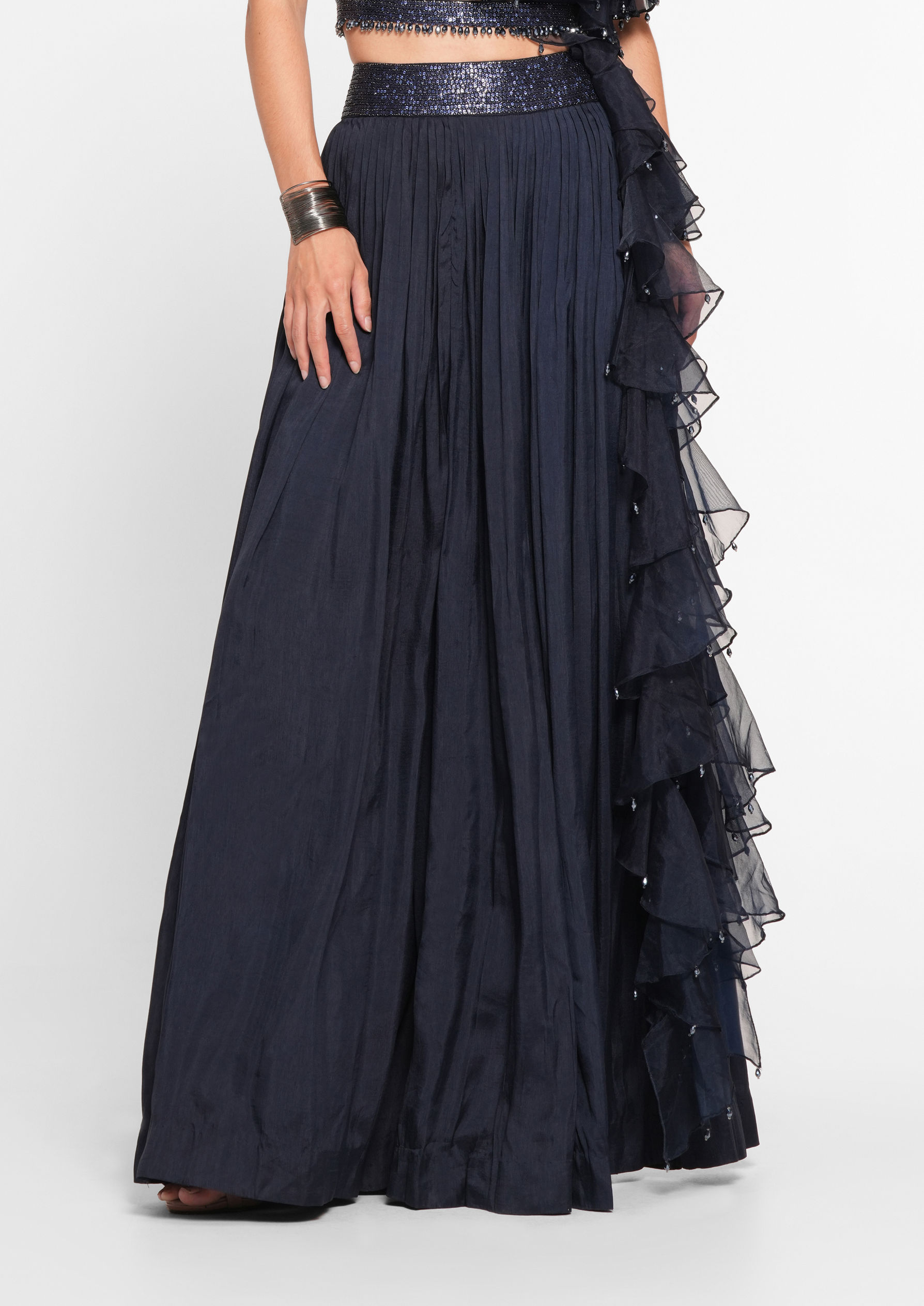 Twamev Women Ethnic Blue Elegance Indo Western