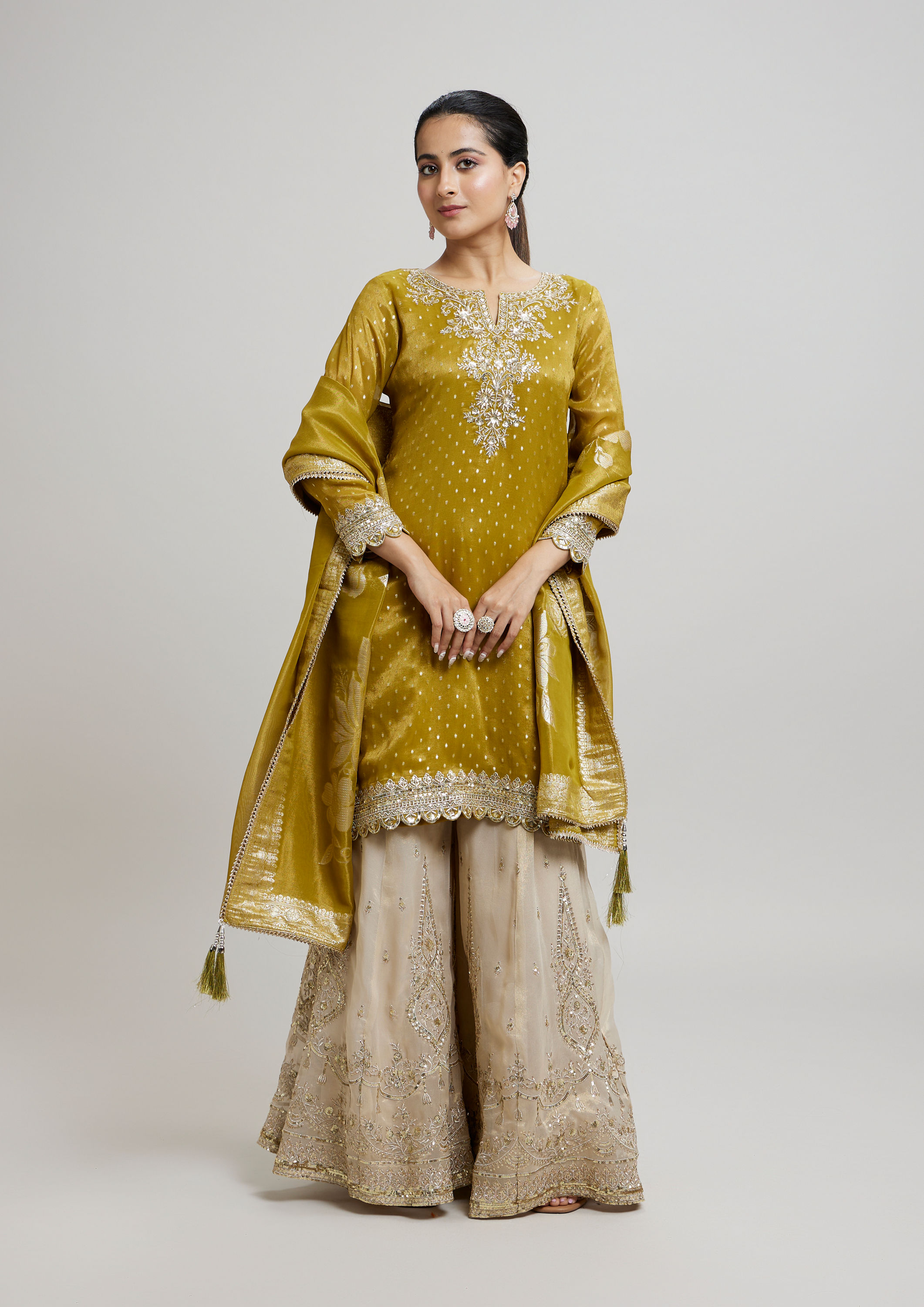 Twamev Women Enchanted Emerald Green Stitched Suit