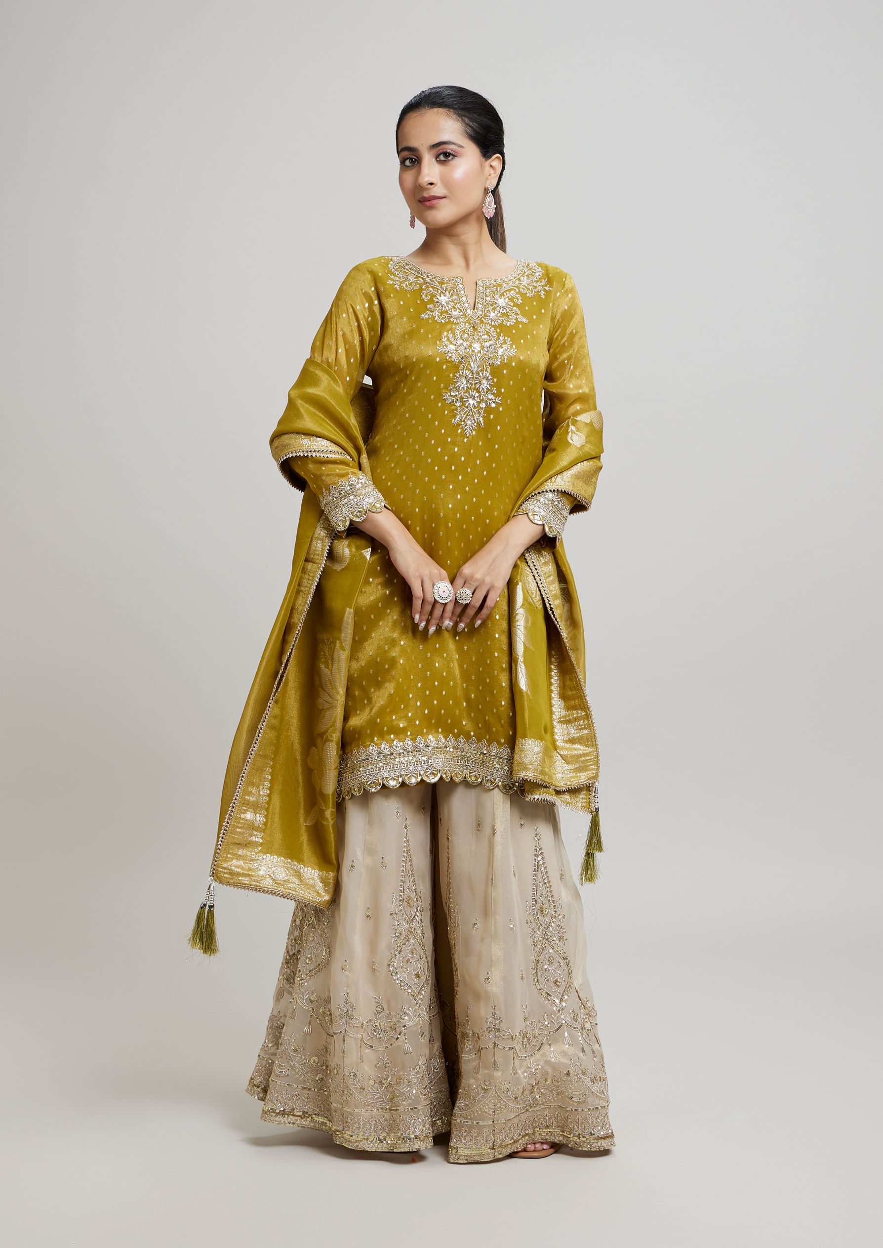 Twamev Women Enchanted Emerald Green Stitched Suit