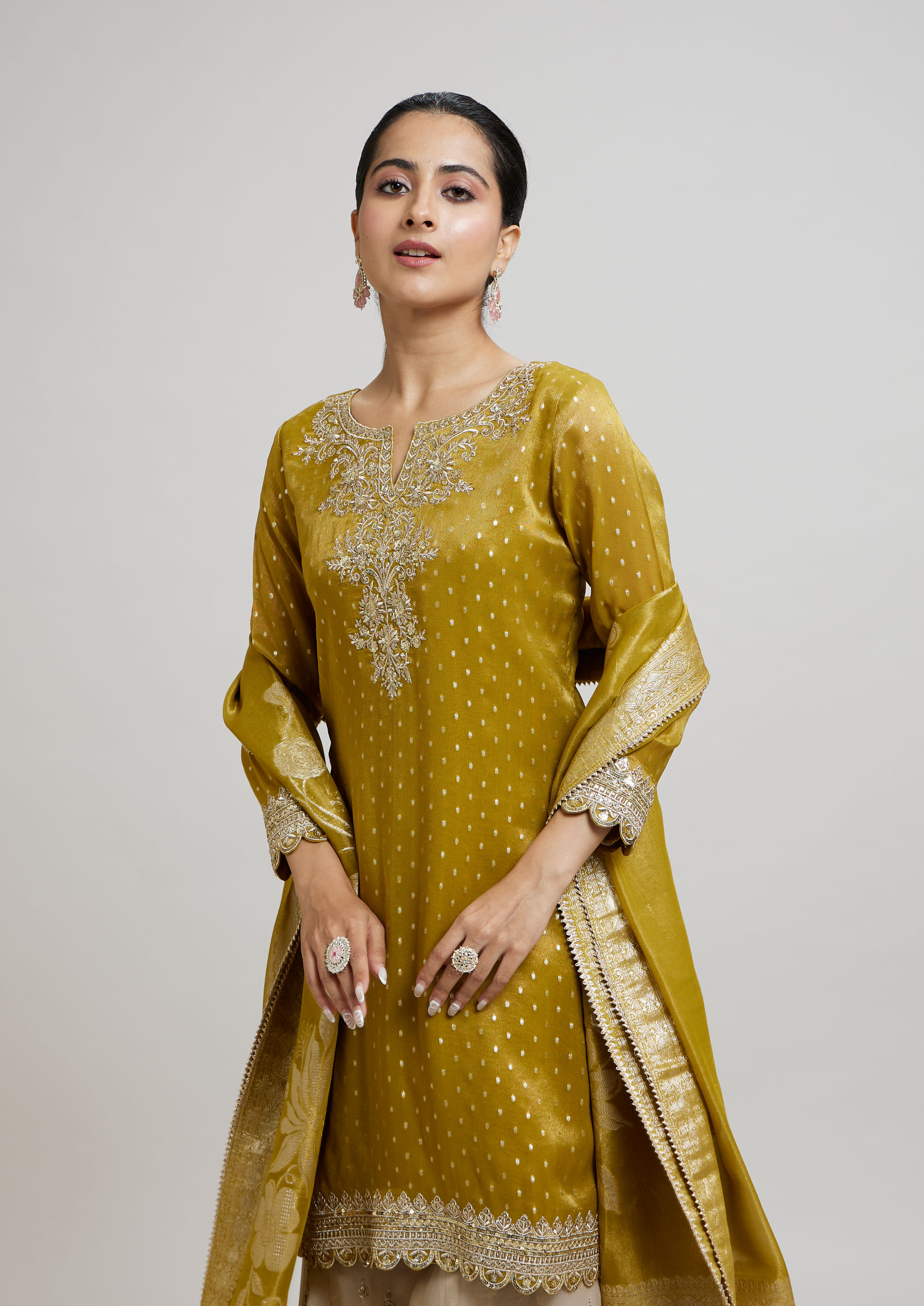Twamev Women Enchanted Emerald Green Stitched Suit