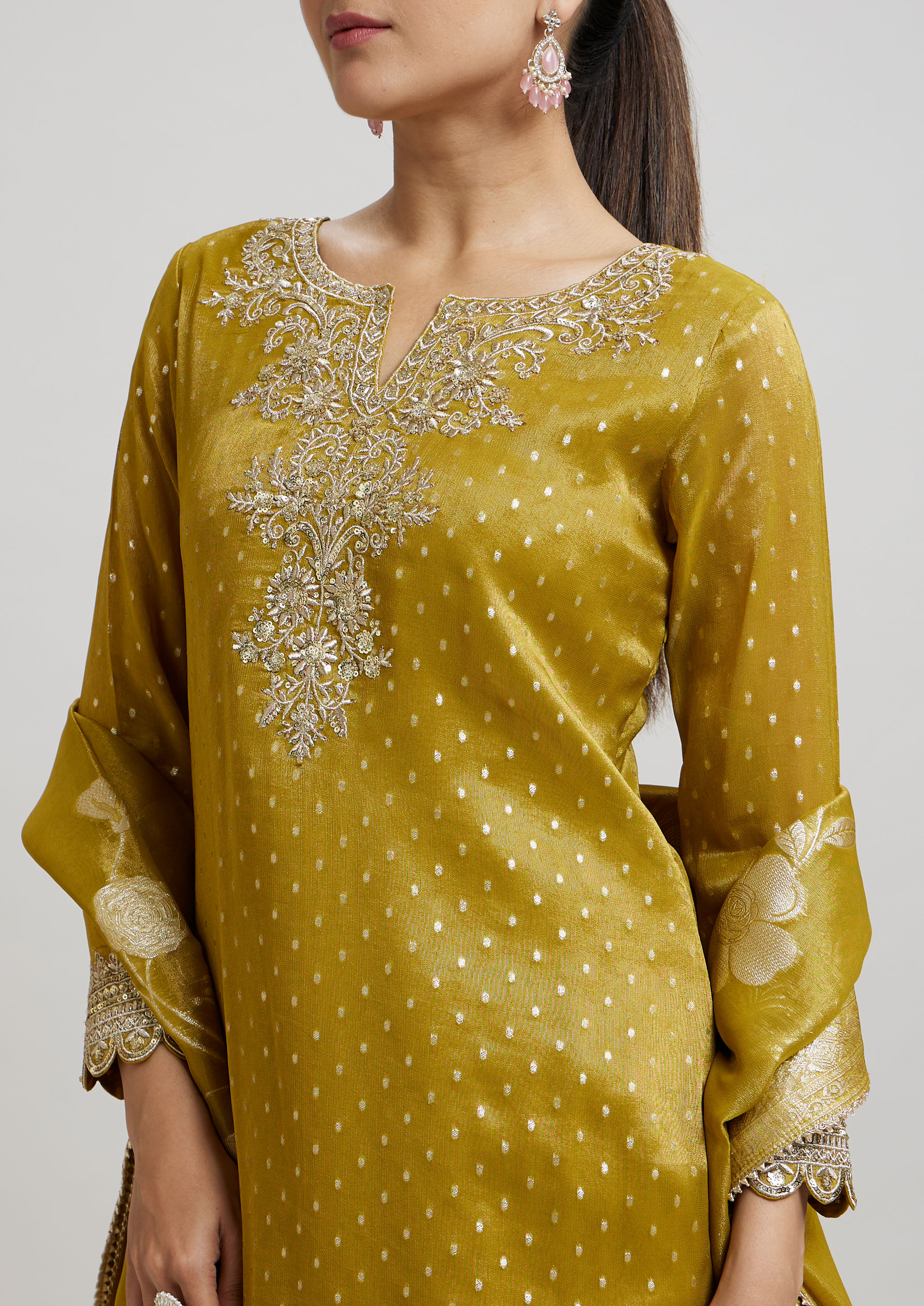 Twamev Women Enchanted Emerald Green Stitched Suit