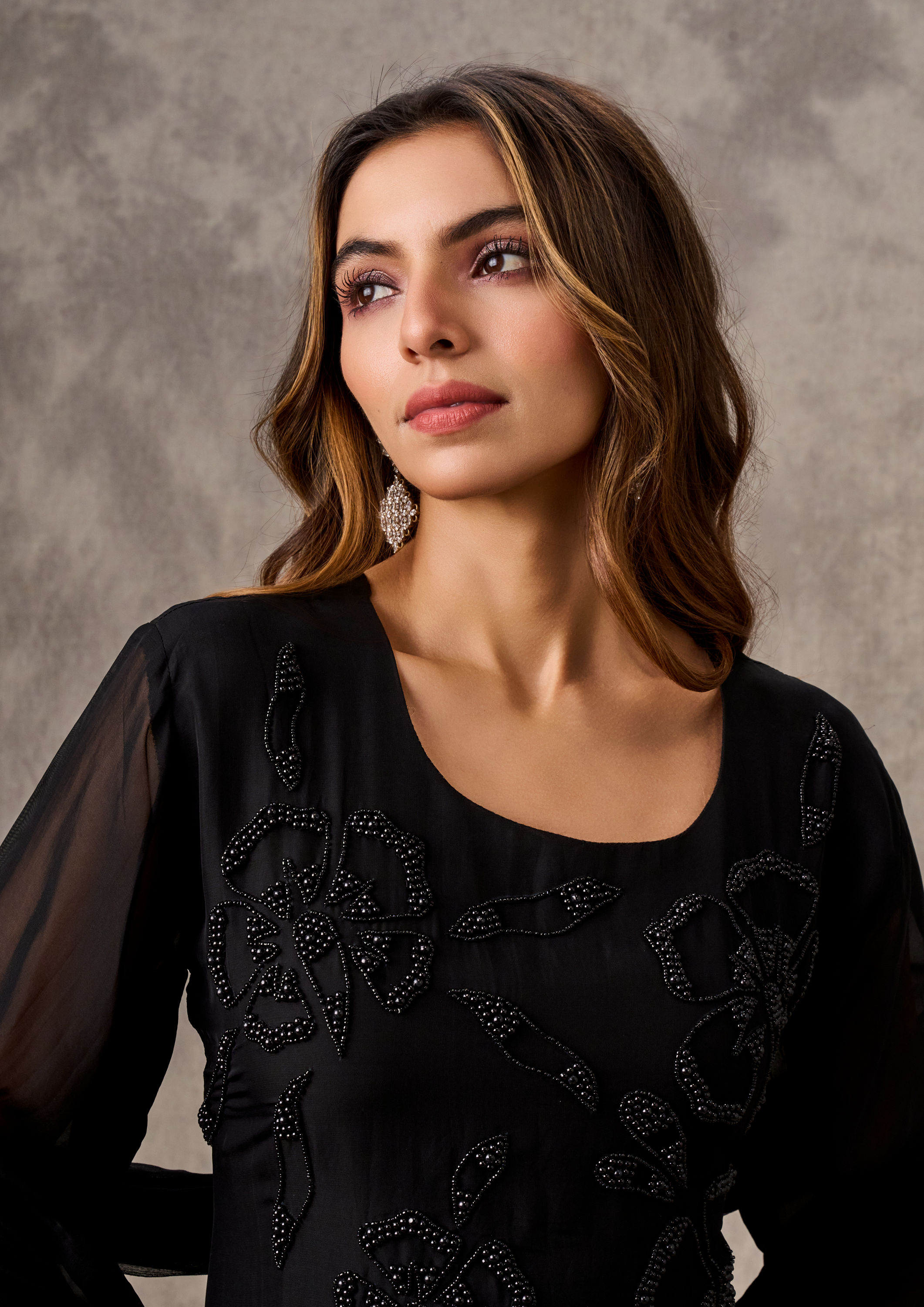 Twamev Women Black Elegance Stitched Suit