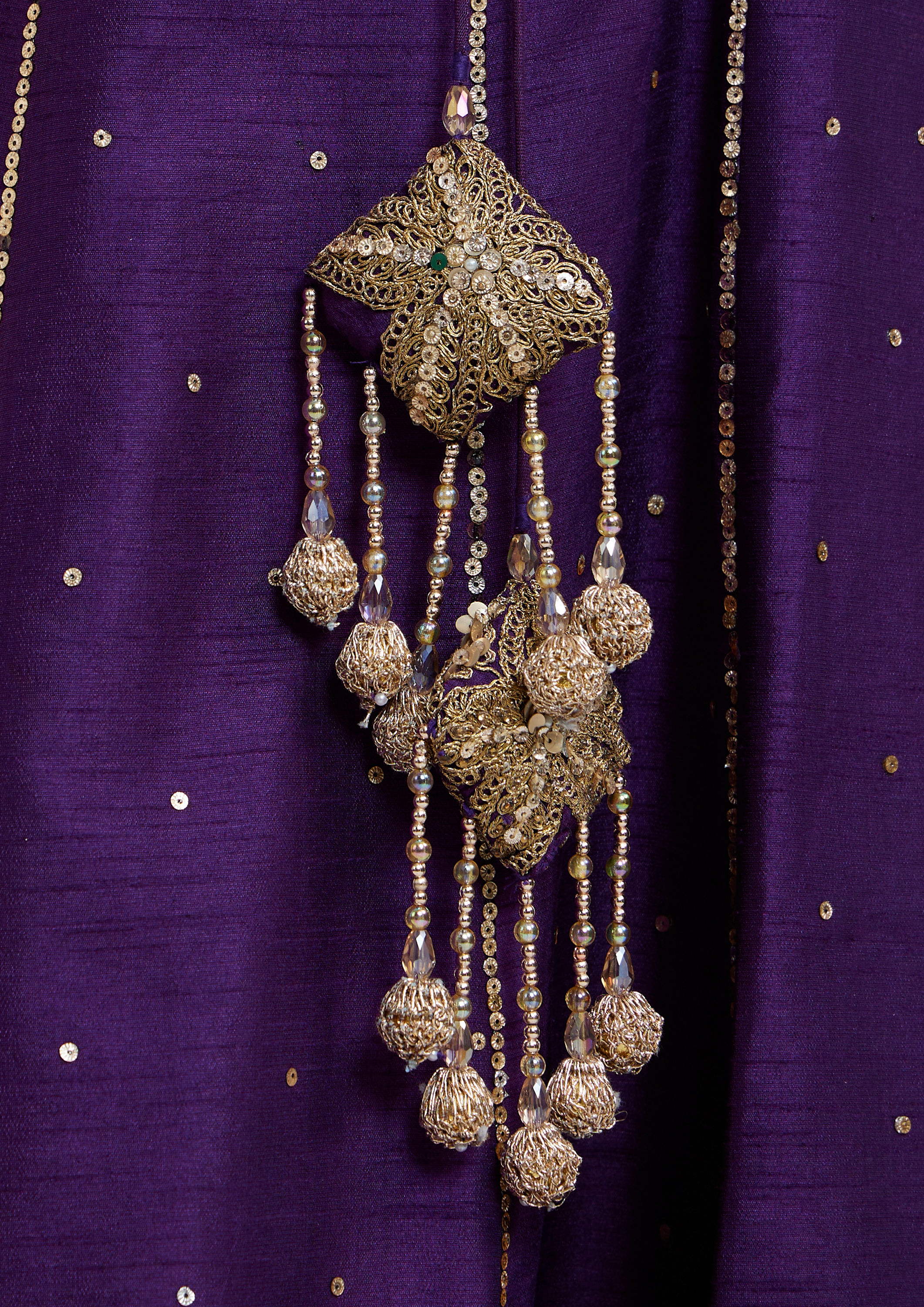 Twamev Women Lavish Purple Drawl Suit Ensemble Stitched Suit