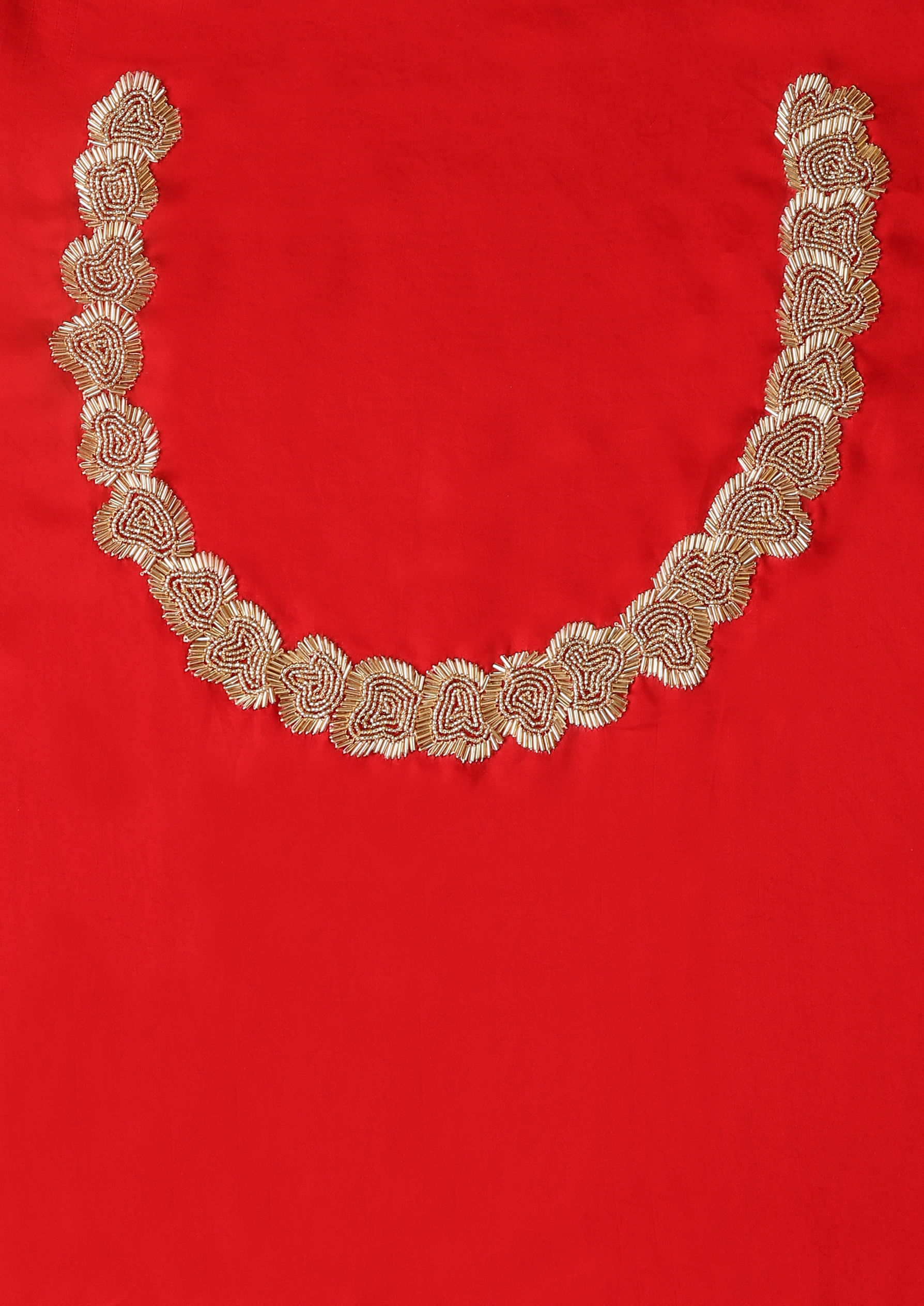 Twamev Women Scarlet Seduction Red Satin Cocktail Saree