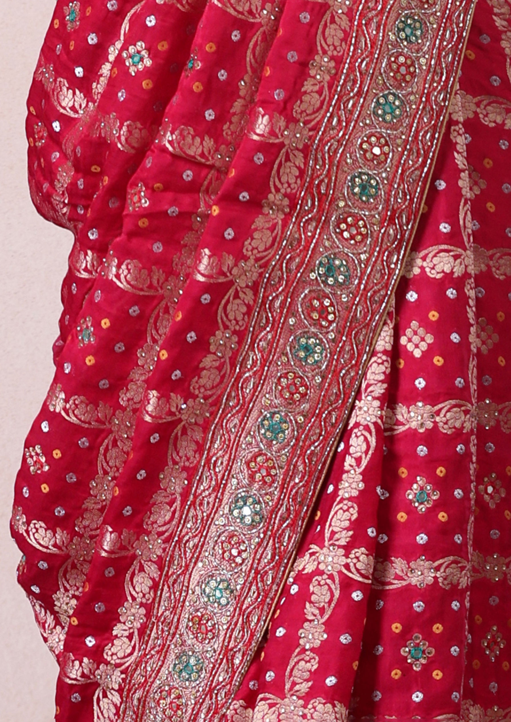 Twamev Women Royal Rani Luxe Satin Saree