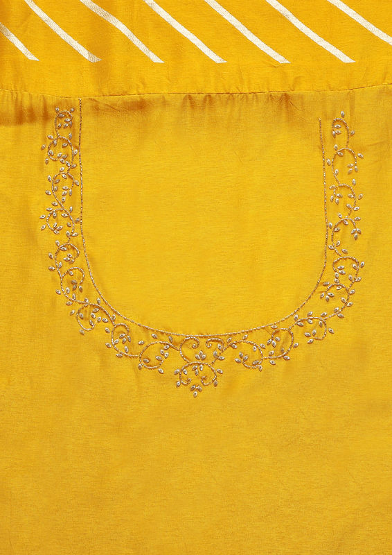 Twamev Women Royal Heritage Mustard Yellow Saree